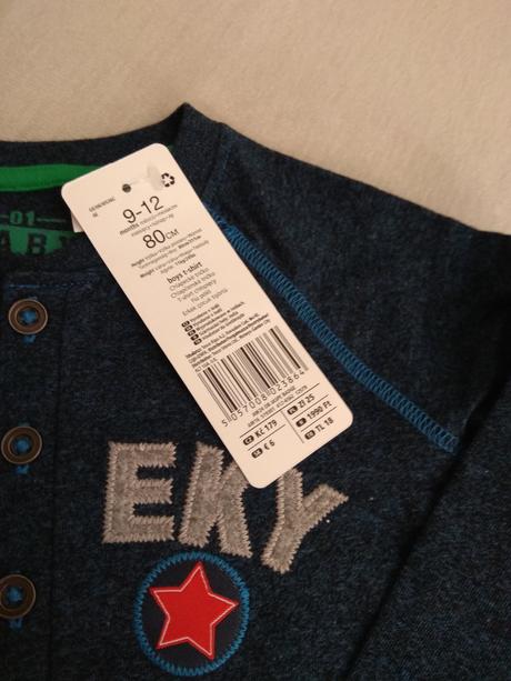 Tričko s dlhým rukávom, f&f,80