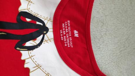 Dievčenske šaty na vianoce, h&m,122