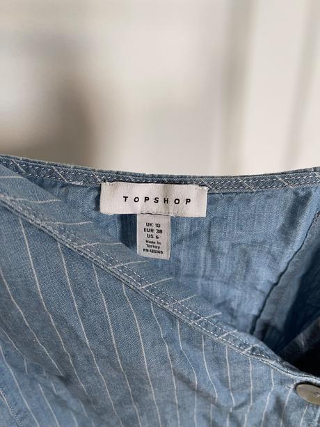 Pruhované zavinovacie šaty topshop, topshop,m