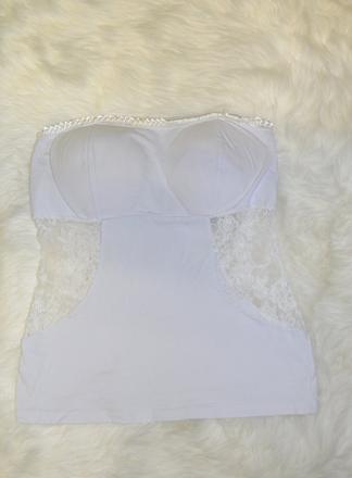 Dámsky krátky biely top, xs