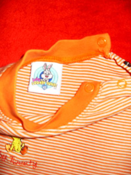 Pásikavé tričko s kačičkou, 68