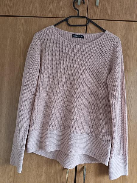 Ružovo - strieborný sveter, takko,xs