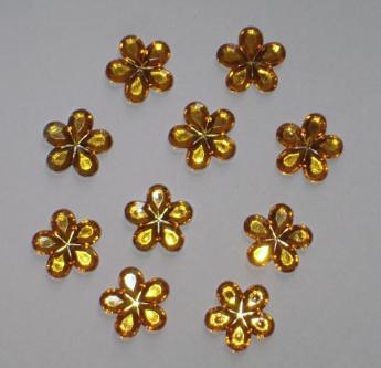 Dekoračné kvietky 15mm veľké / 10farieb, 