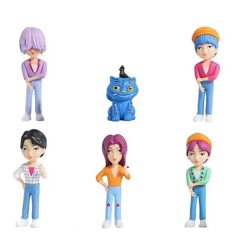 K-pop demon hunters figúrky huntrix saja boys, 