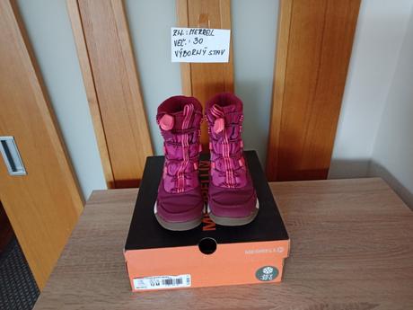 Dievčenské zimné snehule zn.merrell veľ.30, merrell,30
