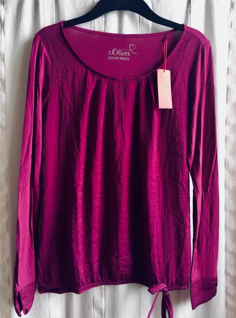 S.oliver fuksia blúzka/top vel.34/xs, s.oliver,34 / xs