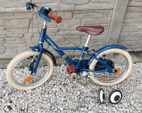 16-palcový bicykel btwin 900 + pomocne kolieska, 16
