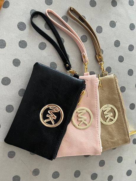 Sada 3x štýlová mk wristlet taštička/púzdro (tri f,
