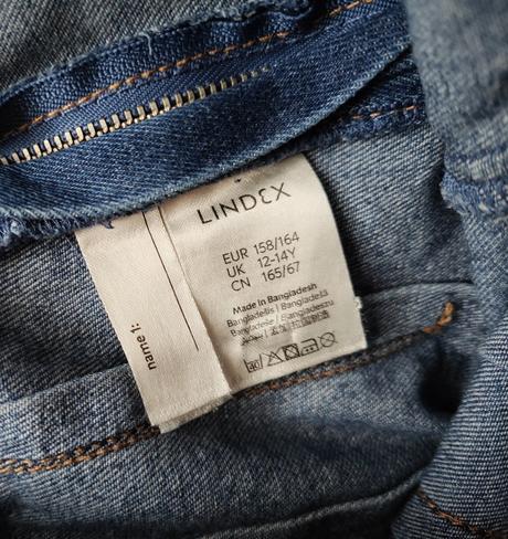 Riflová sukňa lindex, lindex,158