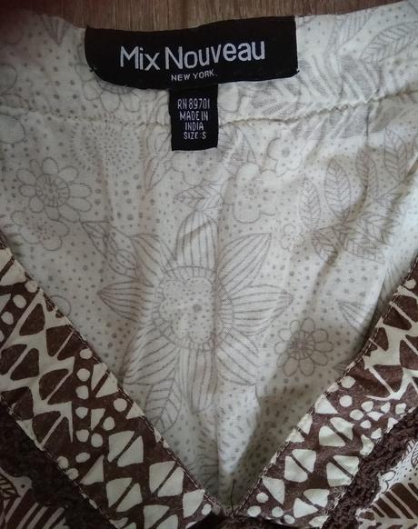 Predĺžená blúzka, s