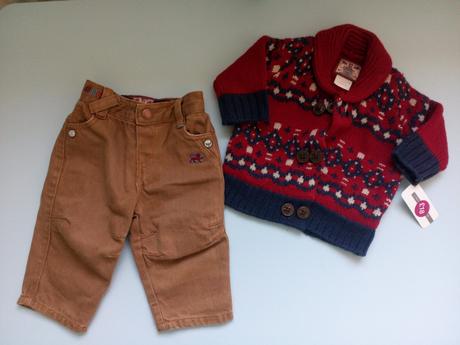 Svetrík s riflami mamas & papas, mamas & papas,56