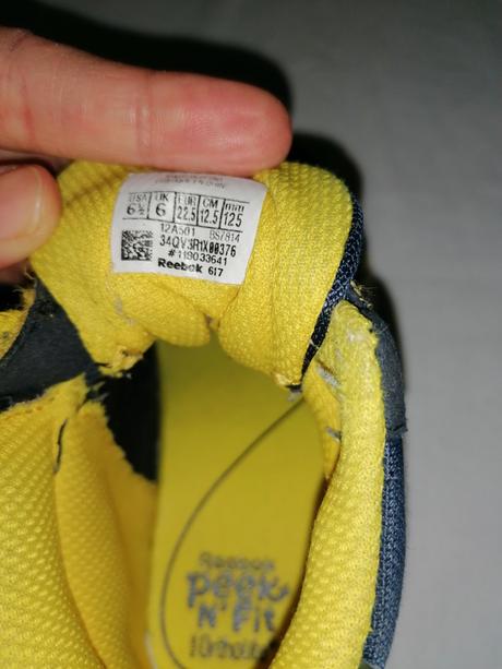 Kožené topánky reebok 22,5, reebok,22