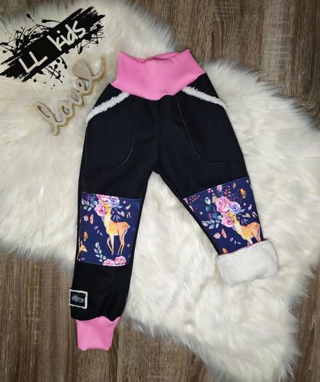 Barančekové softshellove nohavice na zimu, 86 - 128