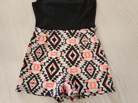 Krátky overal bez rukávov, s