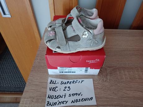 Dievčenské sandále zn.superfit veľ.23, superfit,23