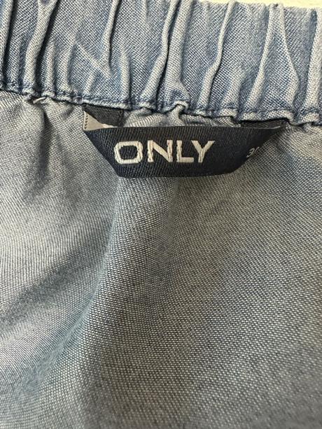 Denim blúzka s odhalenými ramenami zn. only, only,m