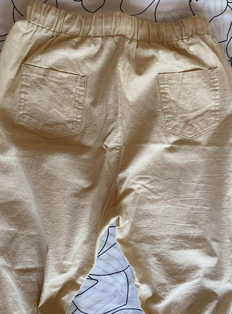 Nenosené 7/8 letné potrhané nohavice v. s/m, s