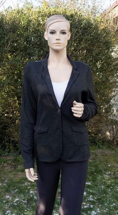 Teplákové grafitové sako, esprit,l