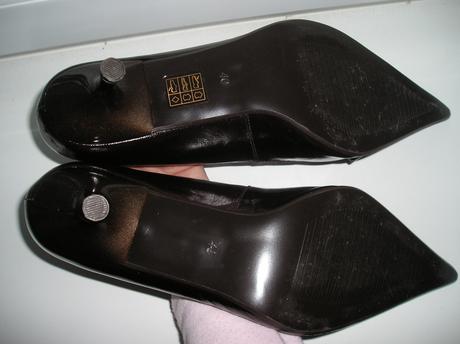 Čokoládové lakované lodičky, 40