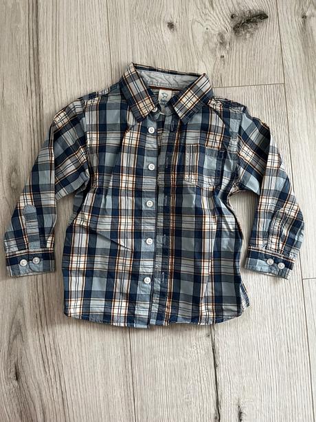 Modrá kockovaná košeľa, baby club,86