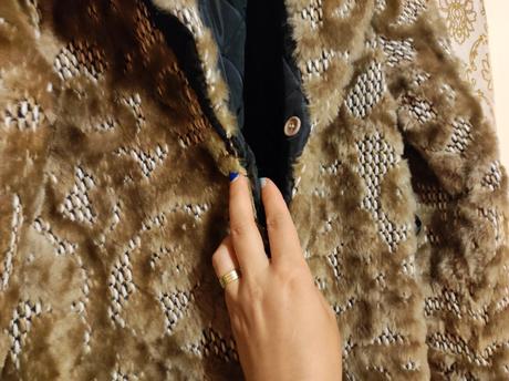 Kožušinový kabátik, xl