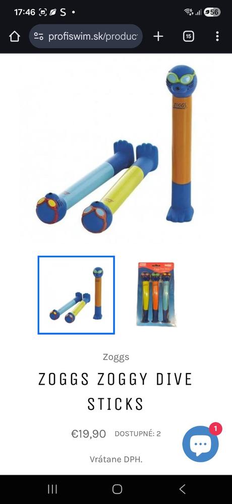 Zoggs na potápanie, 