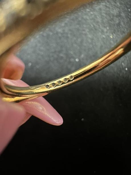 Náušnice + prsteň vo farbe gold rose zn. pandora, pandora