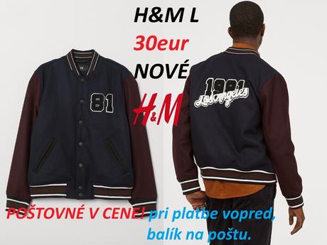 Zimná bunda hm, bombéra hm, h&m,l