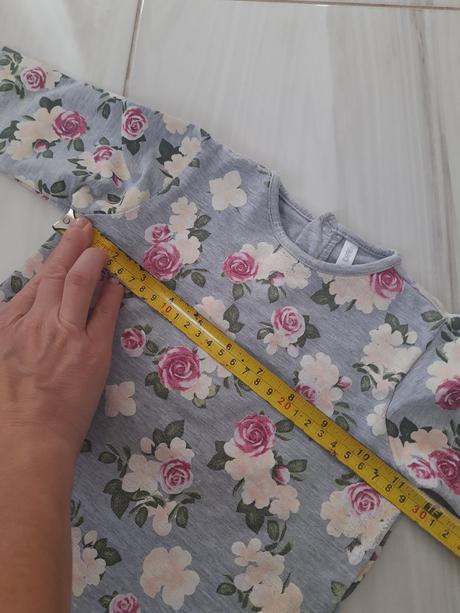 Detská kvietkovaná mikina 86/92, idexe,86