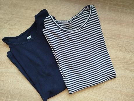 2x tričko 134/140, h&m,134