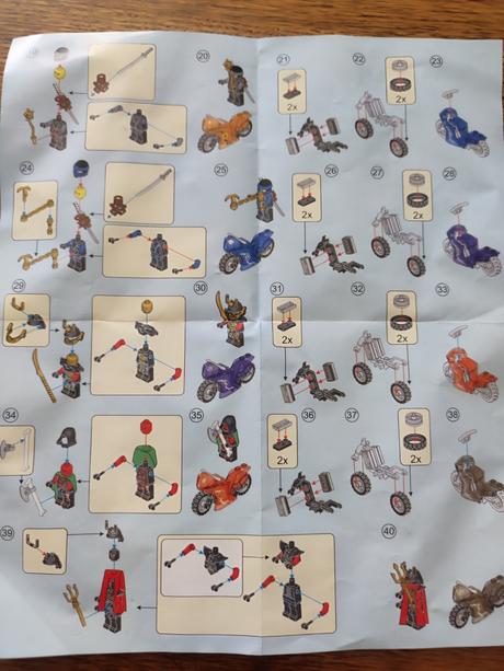 8x ninja ninjago stavebnica sada 2., 