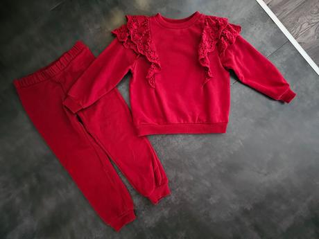 Komplet s volanikom, h&m,110