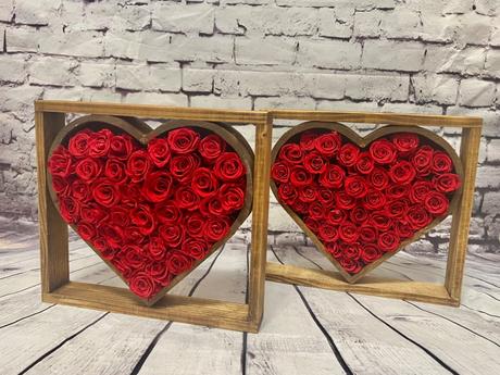 Valentín - valentinske srdce v ráme,