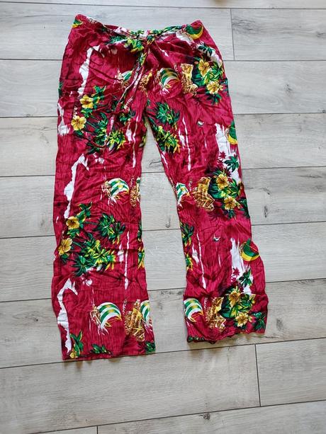 Letné nohavice na viazanie, l