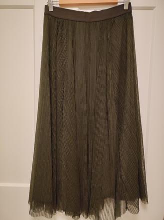 Tmavo-olivová sukňa m/40-42, m