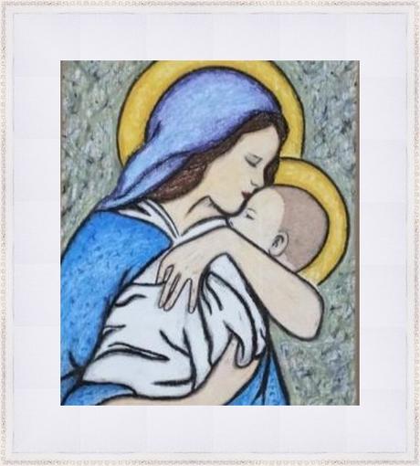 Obraz panna mária s ježišom, 