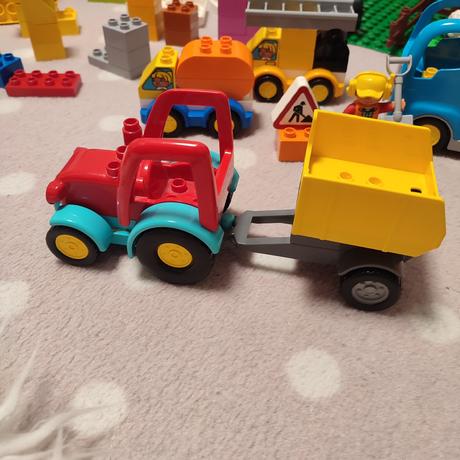 Lego duplo farma, veterinár, dom, stavebné stroje, 