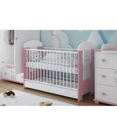 Detská postieľka color - 120x60 cm princess, šírka (cm): 60,dĺžka (cm): 120