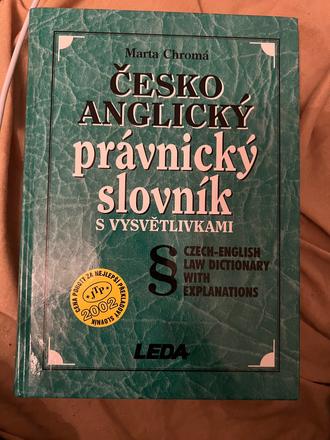 Anglicko-český právnický slovník marta chromá nepo,