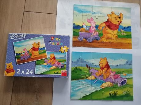 Pozzle dino 2x24 dielikov disney macko pu,