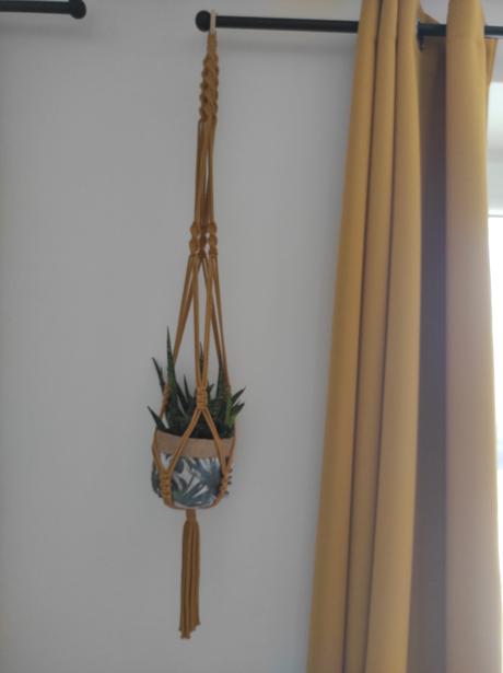 Macramé závesný držiak na kvety, 