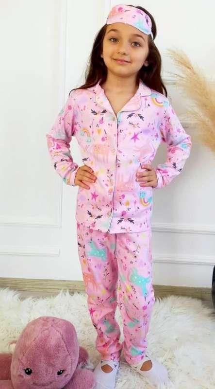 Detské bavlnené pyžamko na zapínanie, 92 - 158