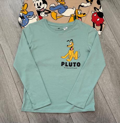 3x h&m mickey tričko 122/128, h&m,128