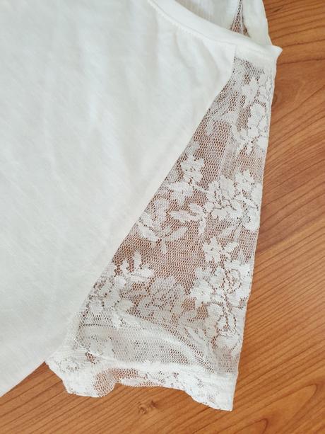 Dievčenské tričko s krajkou, lindex,170