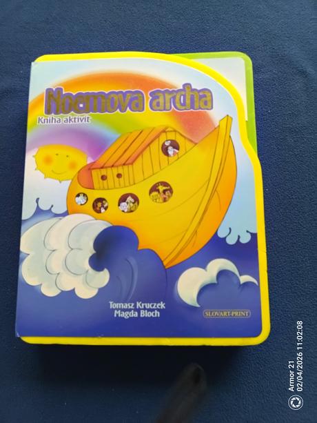 Noemova archa - kniha aktivít, penová kniha s vkla, 