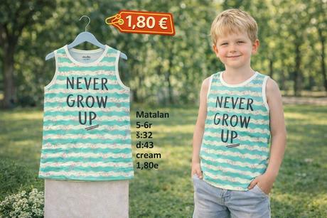 Tielkové tričko, matalan,116