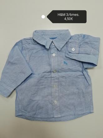 Modrá košeľa, h&m,68