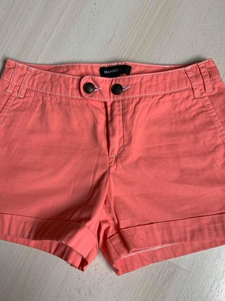 Ružové šortky mango, v. 34, pošta zdarma, mango,34