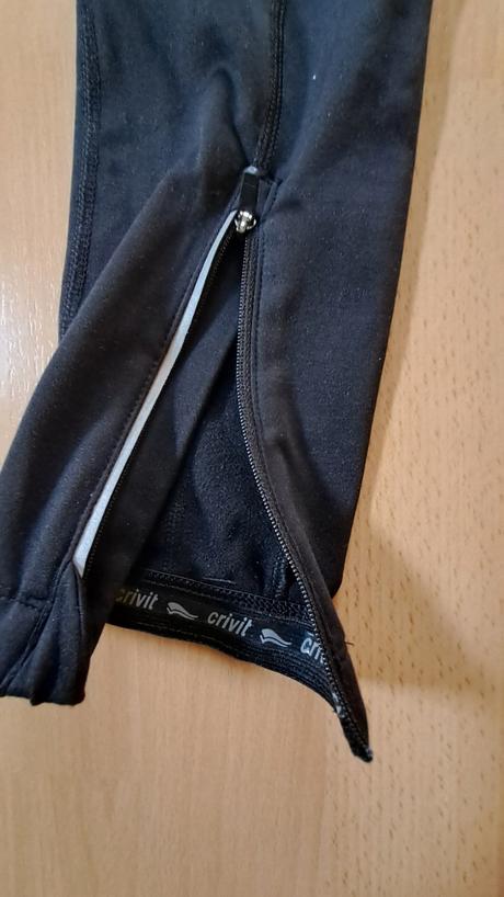 Zateplené dlhé cyklistické nohavice, crivit,m