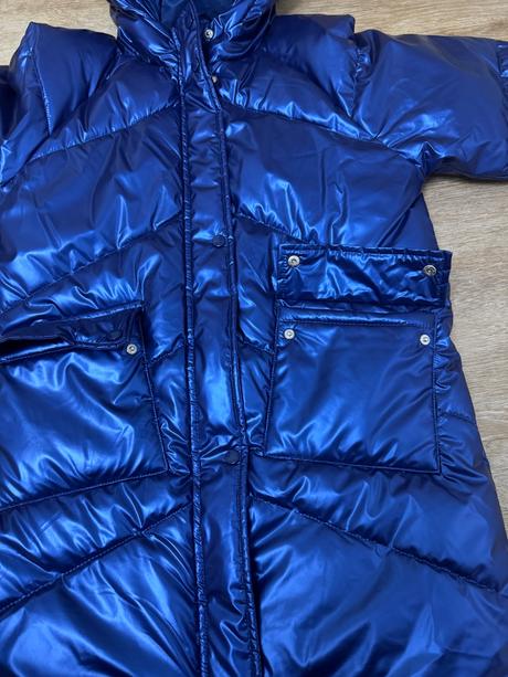 Modrá metalická bunda, sinsay,152